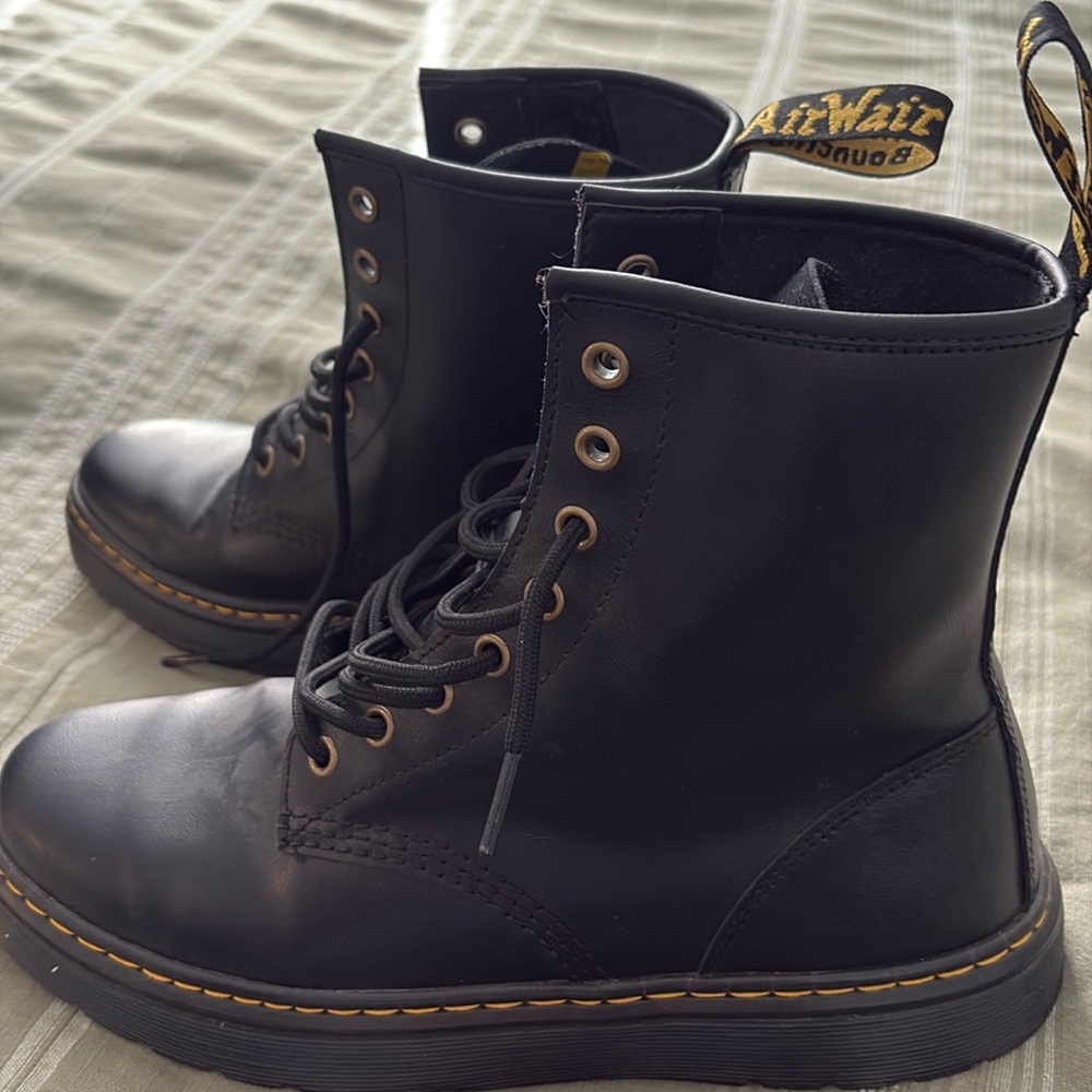 black doc marten air wair boots